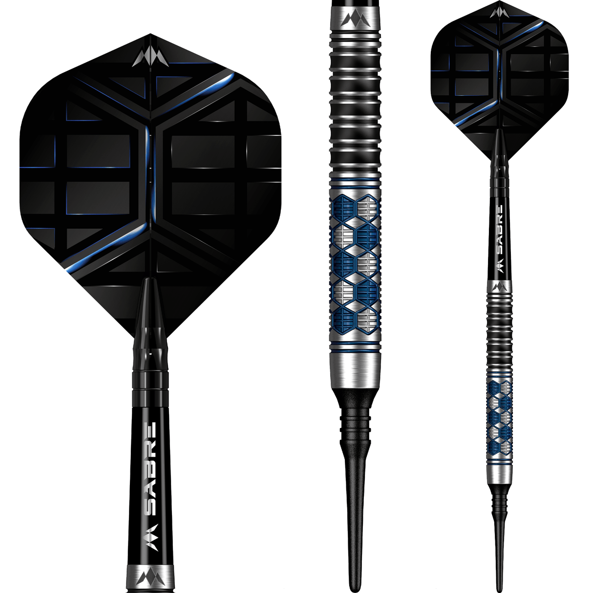 Mission Hexon Darts - Soft Tip - 90% - Blue PVD 18g