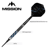 Mission Hexon Darts - Soft Tip - 90% - Blue PVD 18g