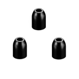 L-Style - Premium Metal Champagne Rings - Pack 3 Black