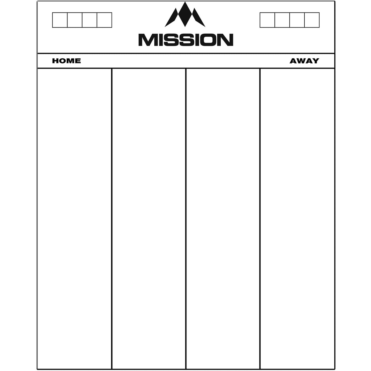 Mission Marker Boards - Drywipe Scoreboard - Whiteboard - 501