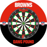 NFL - Printed Dartboard & Printed Surround - Official Licensed - Cleveland Browns