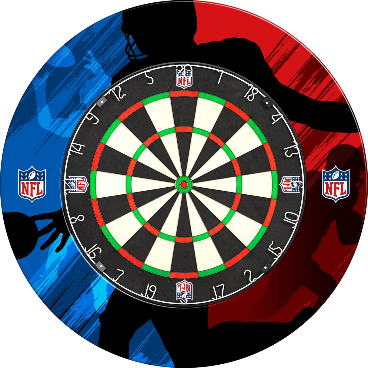 NFL - Printed Dartboard & Printed Surround - Official Licensed - NFL Logo