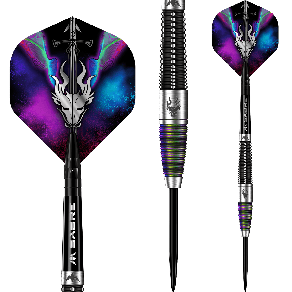 Mission Occult Darts - Steel Tip - 90% - Black & Coral PVD