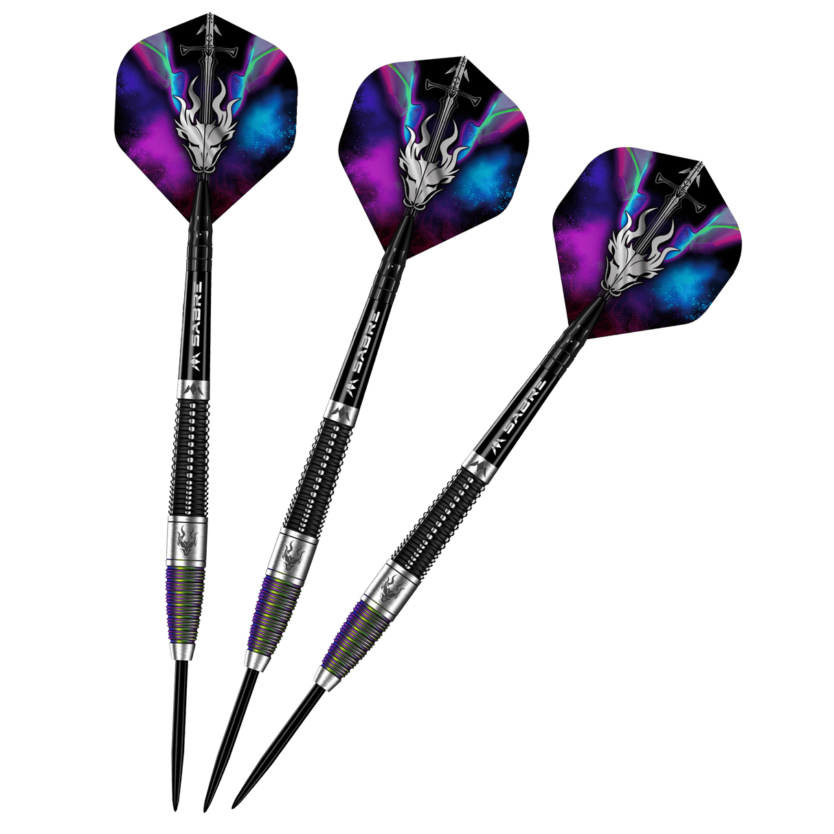 Mission Occult Darts - Steel Tip - 90% - Black & Coral PVD