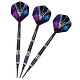 Mission Occult Darts - Soft Tip - 90% - Black & Coral PVD 18g