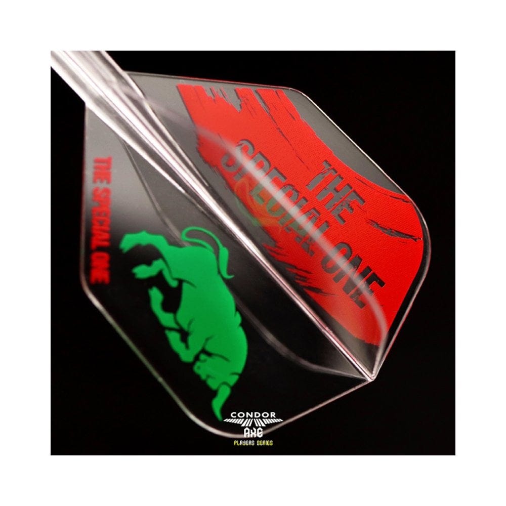 Condor AXE Dart Flights - Jose De Sousa - Small - The Special One 2 - Clear