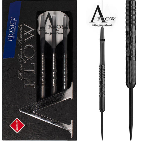 Dynasty Darts - Black Line - Steel Tip - Berry van Peer - Bionic 2 - Black - 22g 22g