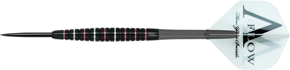 Dynasty Darts - Black Line CT - Steel Tip - Fallon Sherrock - Black & Pink - 24g 24g