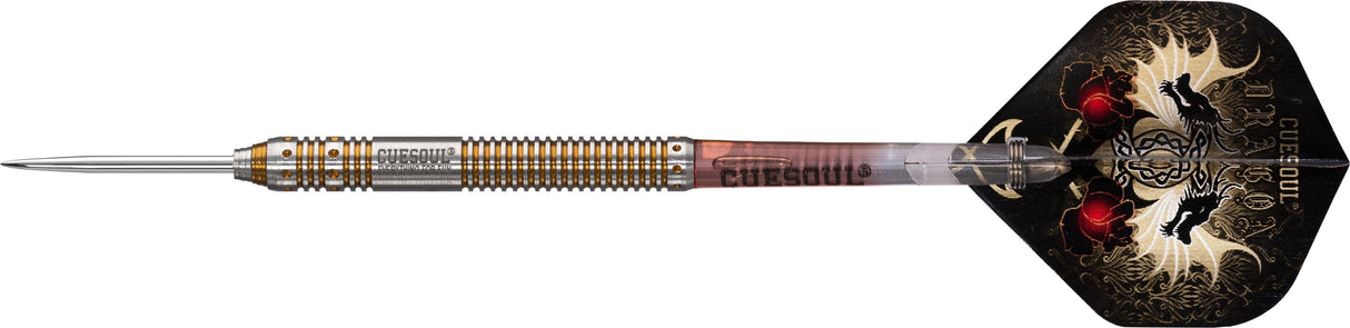 Cuesoul - Steel Tip Tungsten Darts - Dragon - Gold