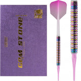 Cuesoul - Soft Tip Tungsten Darts - Pink Gem Stone - Oil Paint Finish 20g