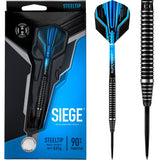 Harrows Siege Darts - Steel Tip - Black & Silver 21g