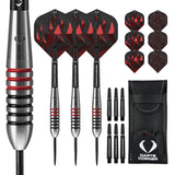 Darts Corner Astrofire Darts - Steel Tip - Ringed - Black & Red