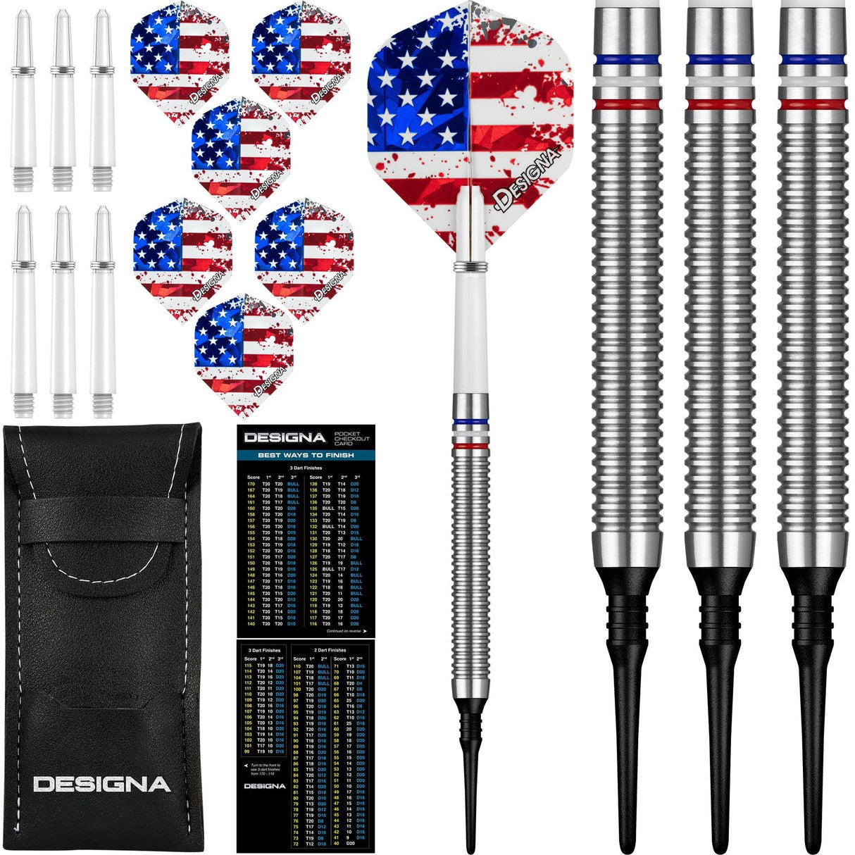 Designa Patriot-X Darts - Soft Tip - USA 20g