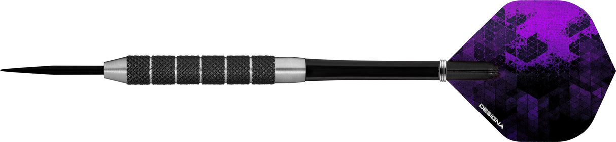 Designa Hurricane V2 Darts - Steel Tip - Black Knurl