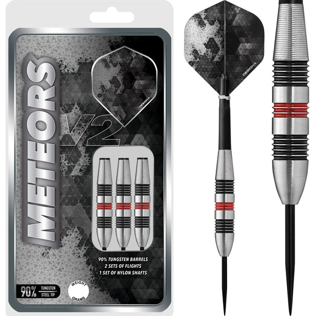 Designa Meteors 90 V2 Darts - Steel Tip - M2 - Ringed 34gPERS