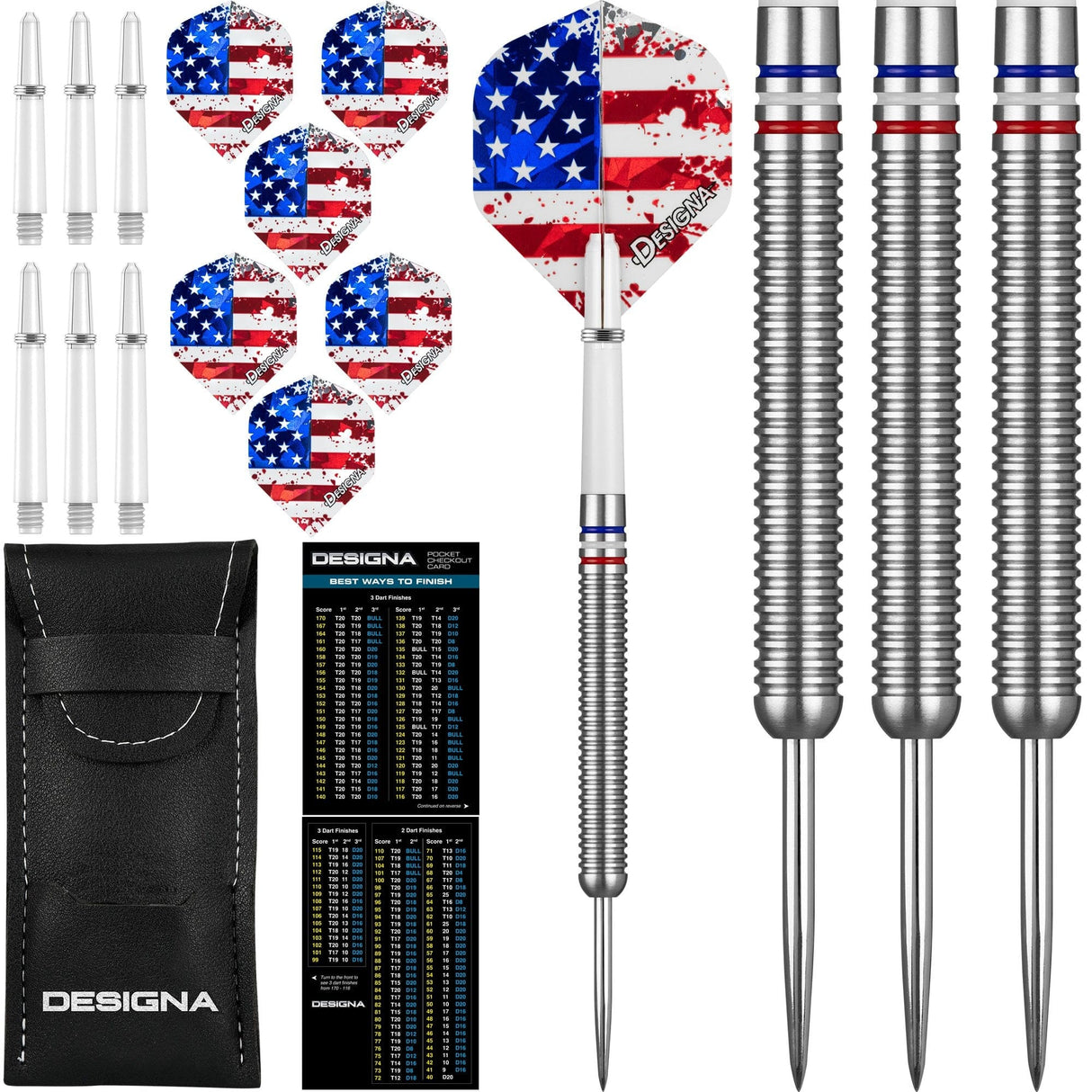 Designa Patriot-X Darts - Steel Tip - USA 22g