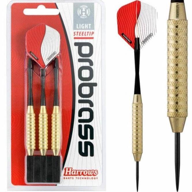 Harrows Pro Brass Darts - Steel Tip - Solid Precision Brass - Heavy 24g