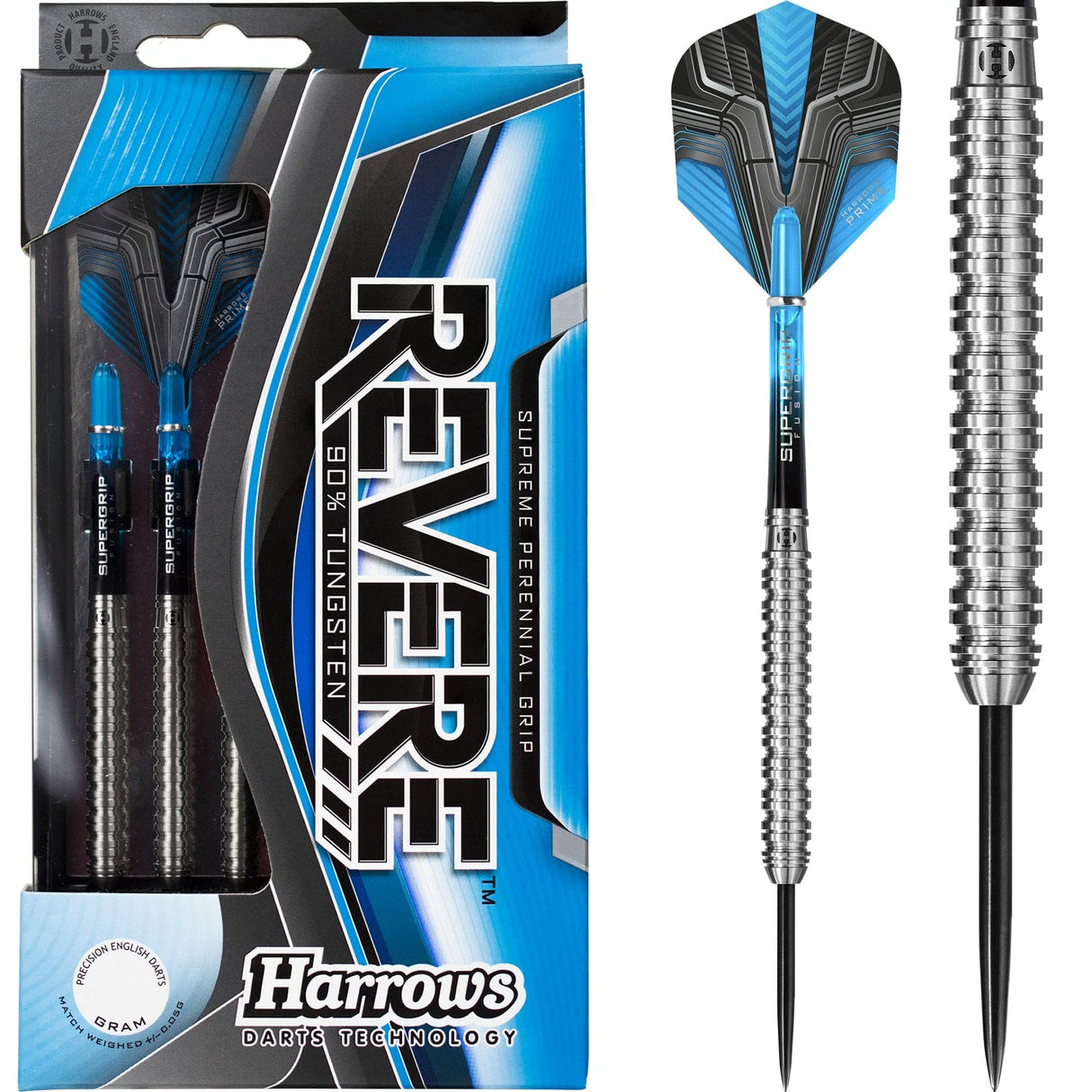 Harrows Revere Darts - Steel Tip - Ringed 21g