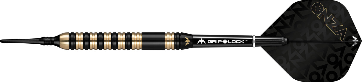 Mission Onza Darts - Soft Tip Brass - M3 - Black & Gold 20g