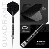 *Mission Quadrant Darts - Steel Tip - M3 - Quad Grip