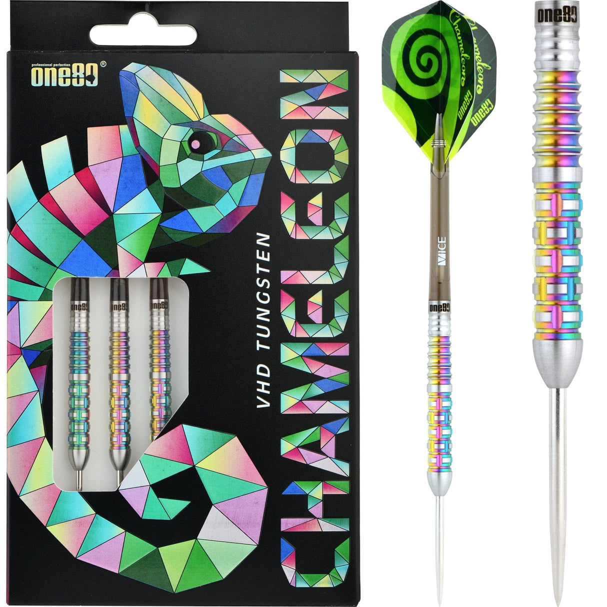 One80 Chameleon Darts - Steel Tip - Zircon 22g