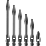 Designa Aluminium Shafts - Metal Dart Stems - Gun Metal