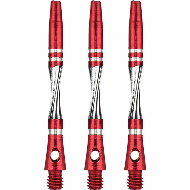 Unicorn Twist Dart Shafts - Aluminium Stems - Red Medium