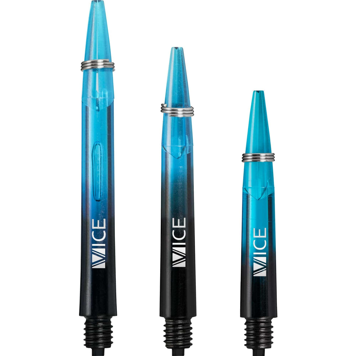 One80 Vice Gradient Shafts - Black - Sky Blue