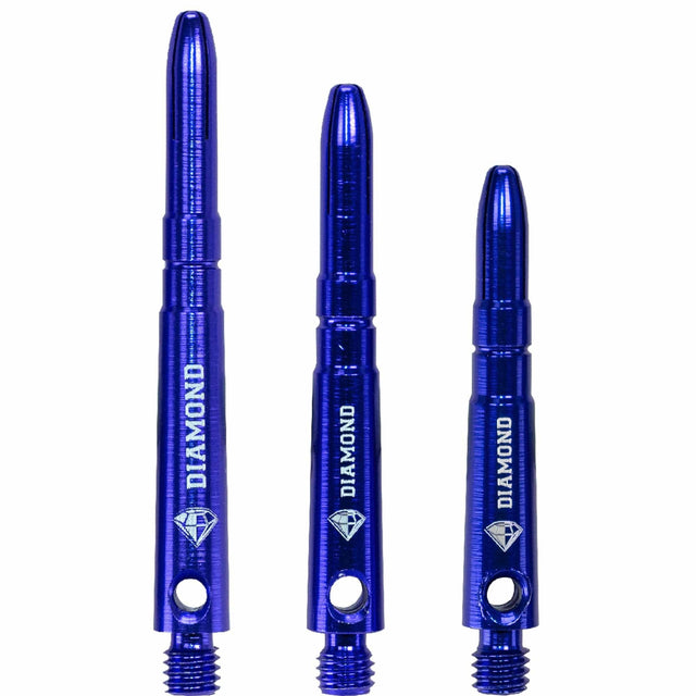 Cuesoul - Aluminium Dart Shafts - Diamond - Value Pack - 4 sets - Blue