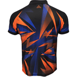 *Arraz Shard Dart Shirt - with Pocket - Black & Blue - Orange