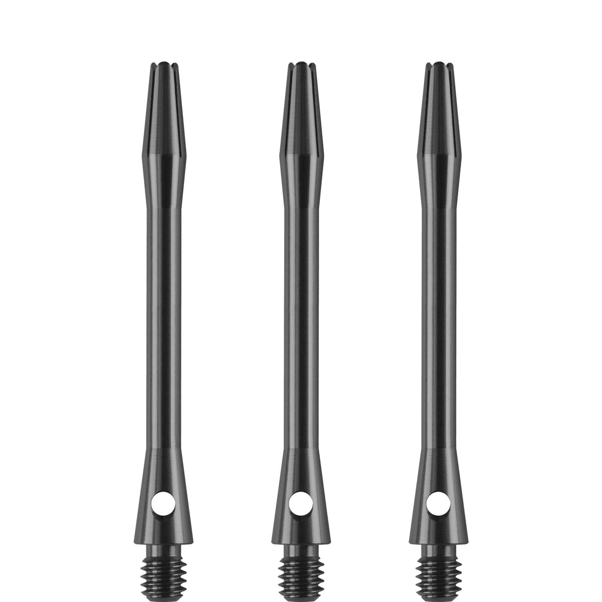 Designa Aluminium Shafts - Metal Dart Stems - Gun Metal Medium