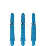 Harrows Dimplex Shafts - Dart Stems - with Rings - Aqua Blue Short