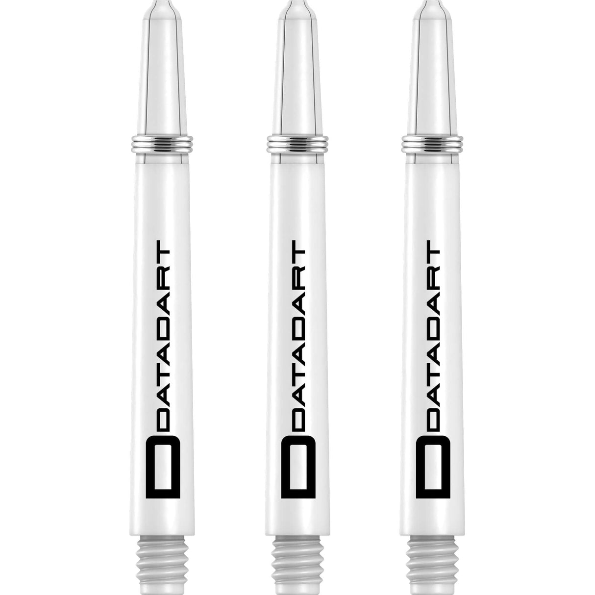 Datadart Signature Nylon Shafts - Stems with Springs - White Medium