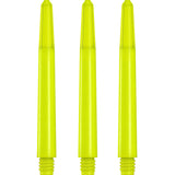 Designa Nylon Shafts - Durable Dart Stems - Neon Yellow Medium