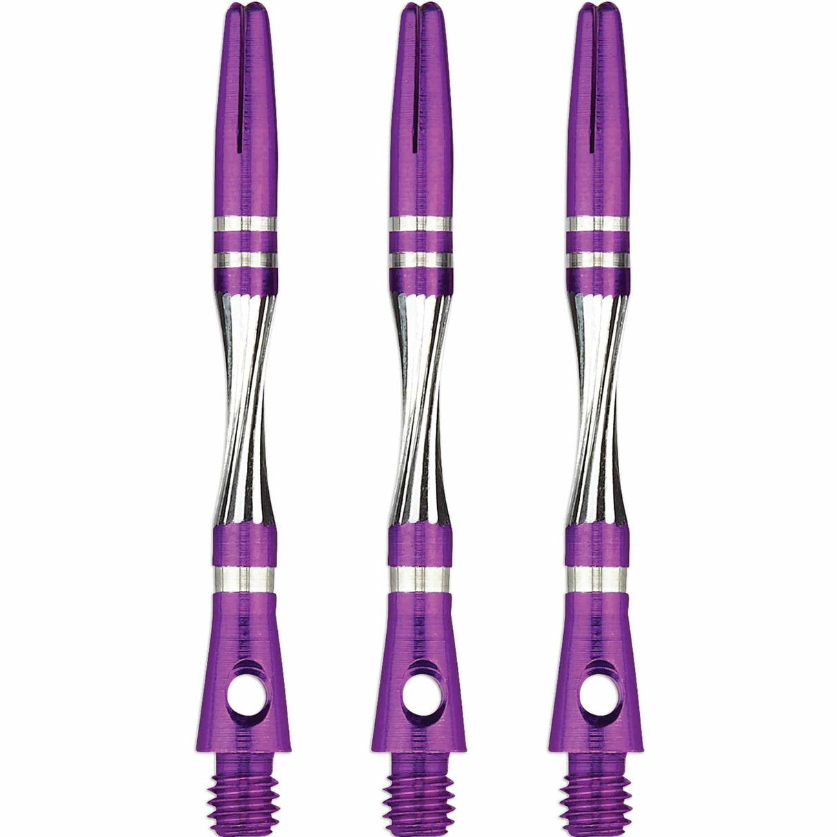 Unicorn Twist Dart Shafts - Aluminium Stems - Purple Medium