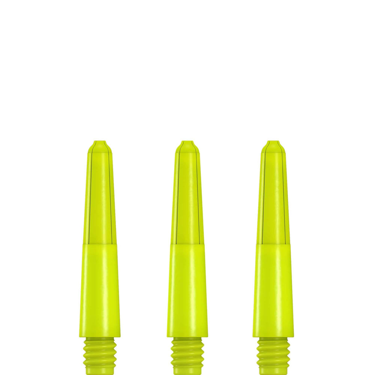 Designa Nylon Shafts - Durable Dart Stems - Neon Yellow Extra Short