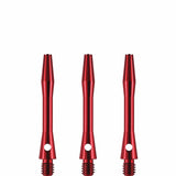 Designa Aluminium Shafts - Metal Dart Stems - Red Short