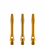 Designa Aluminium Shafts - Metal Dart Stems - Gold Short