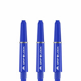 Mission GripLock Shafts - Dart Stems - Blue