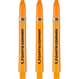 Darts Corner Polycarbonate Shafts - Dart Stems - Orange Medium