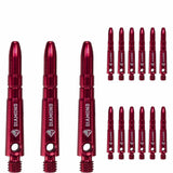 Cuesoul - Aluminium Dart Shafts - Diamond - Value Pack - 4 sets - Red