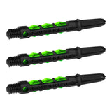 Harrows Carbon ST Shafts - Dart Stems - Black & Green