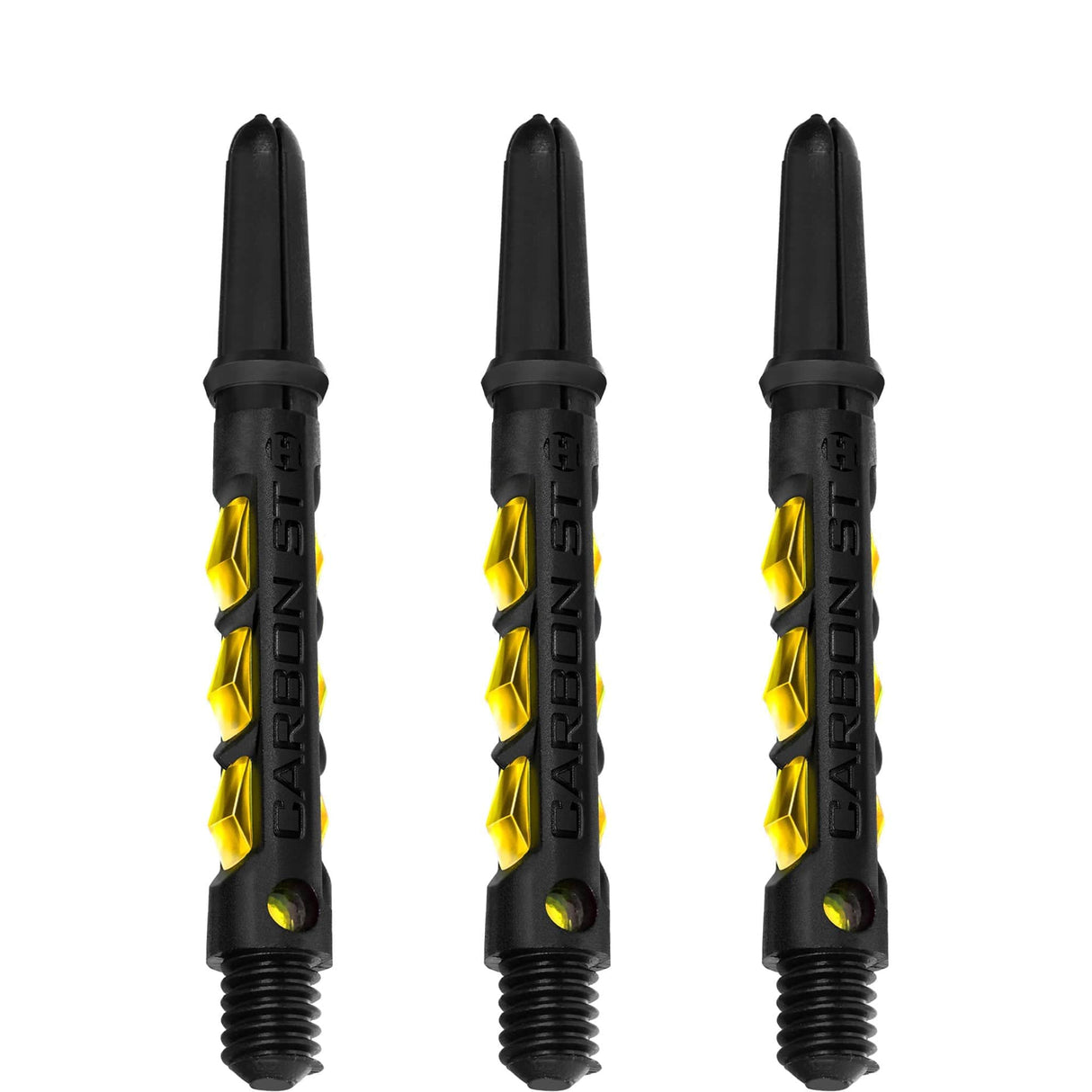 Harrows Carbon ST Shafts - Dart Stems - Black & Yellow Tweenie