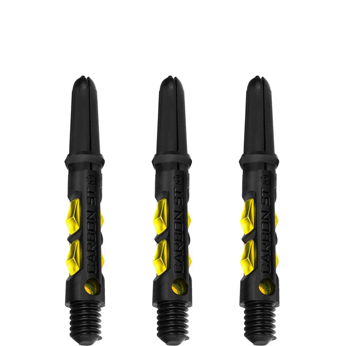 Harrows Carbon ST Shafts - Dart Stems - Black & Yellow Short