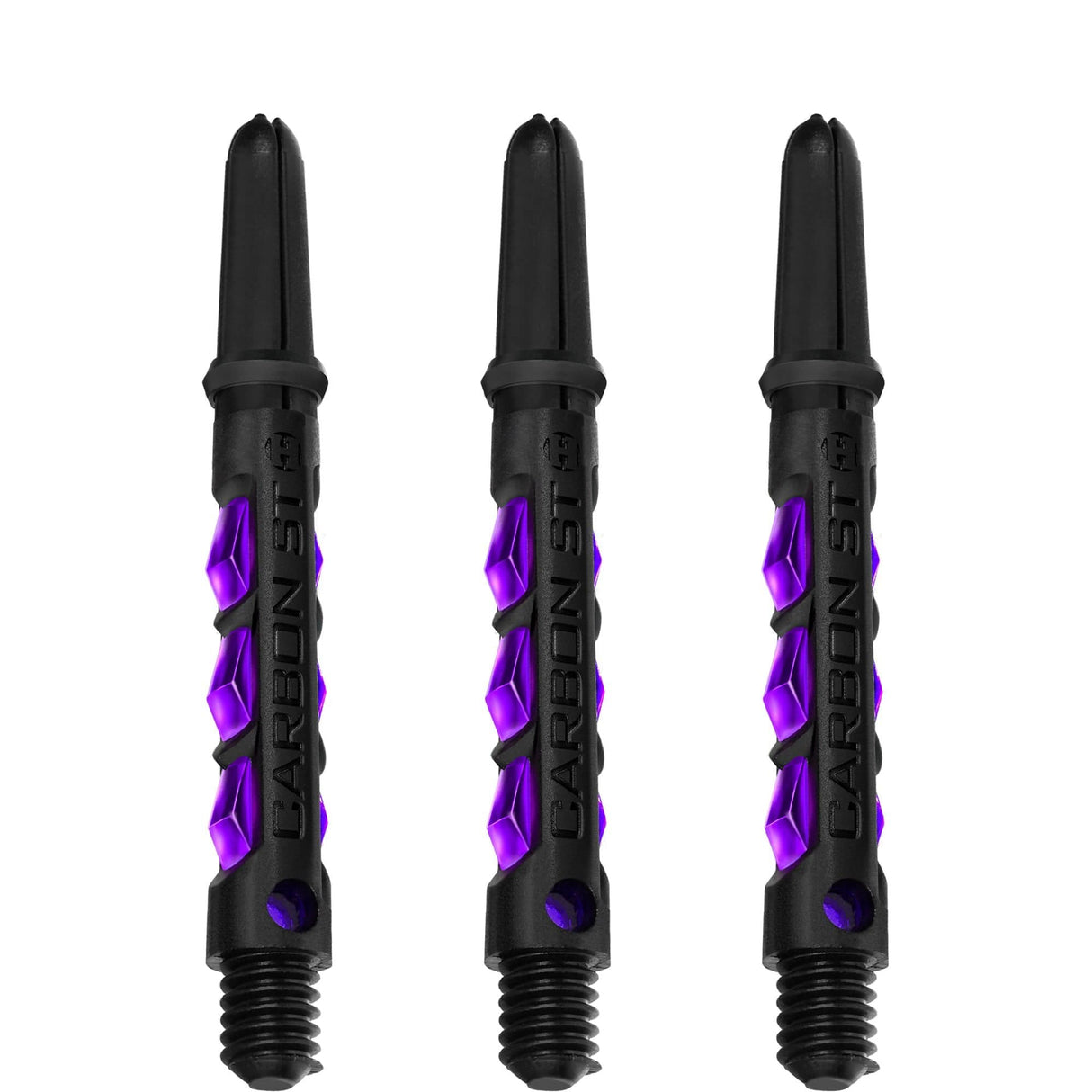 Harrows Carbon ST Shafts - Dart Stems - Black & Purple Tweenie