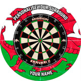 Designa Dartboard Surround - Design Collection - Heavy Duty - Wales