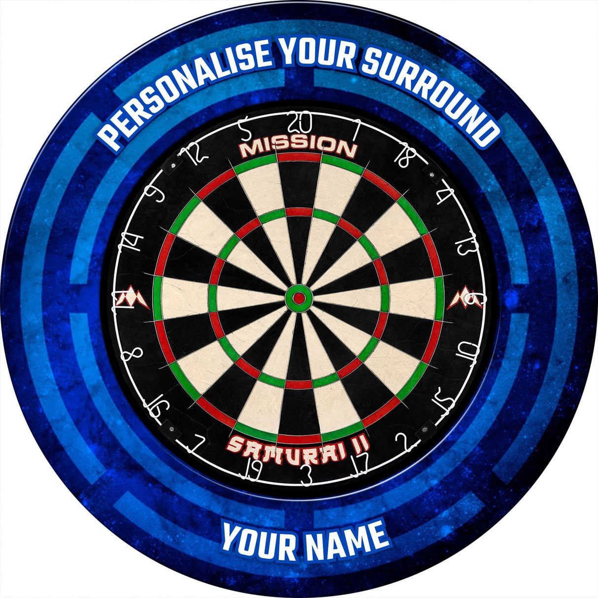 Mission Dartboard Surround - Heavy Duty - Design Collection - Code Blue