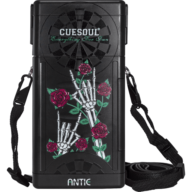 Cuesoul - Antie Dart Case - Printed Design - Rose - Black