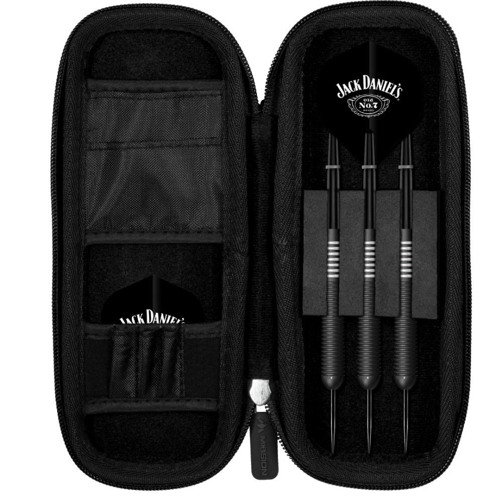 Jack Daniels - Slim EVA Darts Case - Strong Protection - White