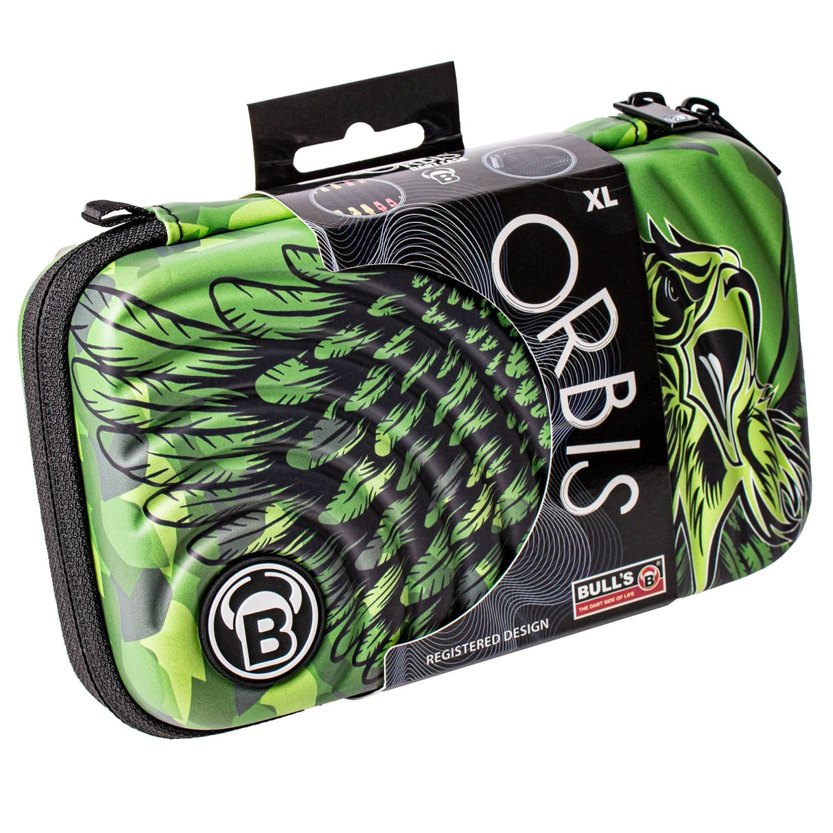 BULL'S Orbis Dart Case - Strong EVA Material - LE3 - XL - Eagle Camoflage